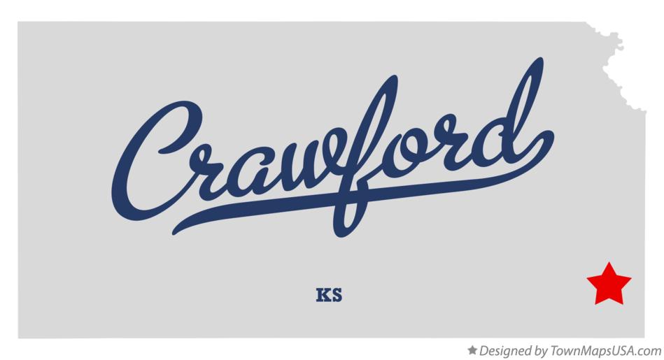 Map of Crawford Kansas KS