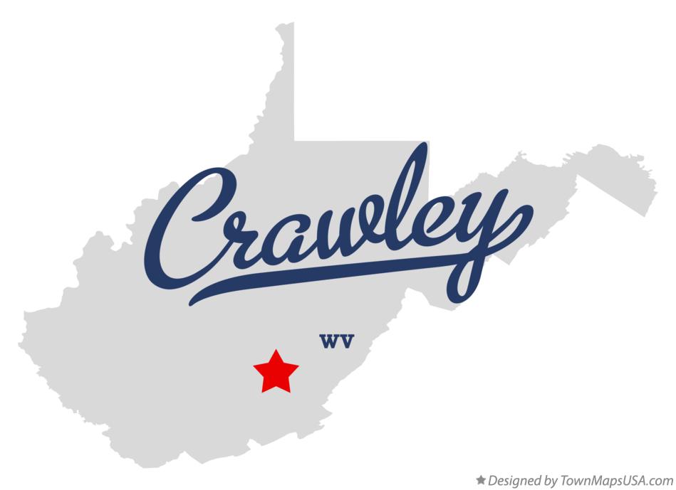 Map of Crawley West Virginia WV