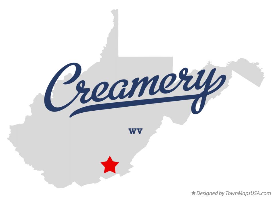 Map of Creamery West Virginia WV