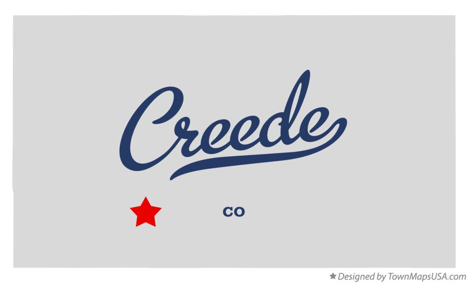 Map of Creede Colorado CO