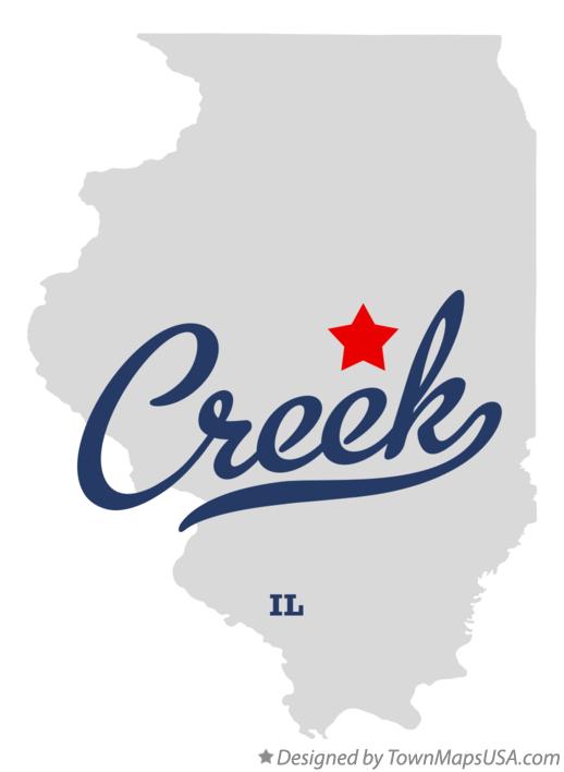 Map of Creek Illinois IL