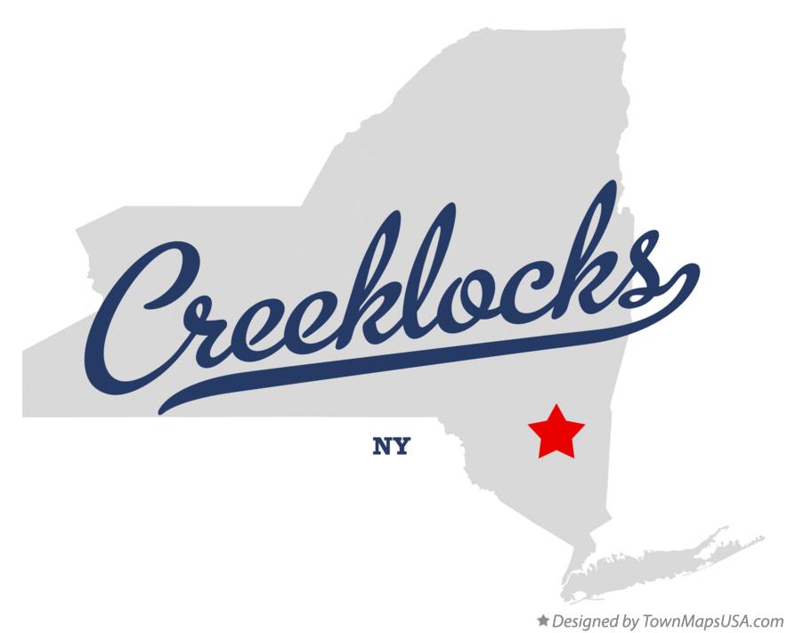 Map of Creeklocks New York NY