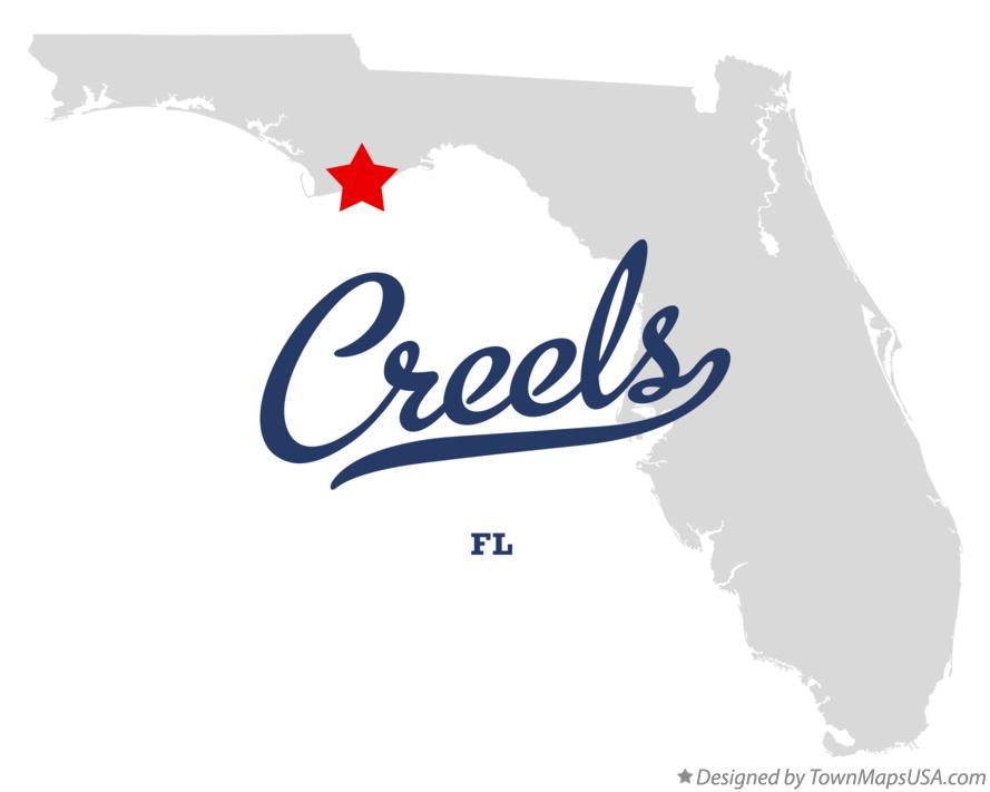 Map of Creels Florida FL