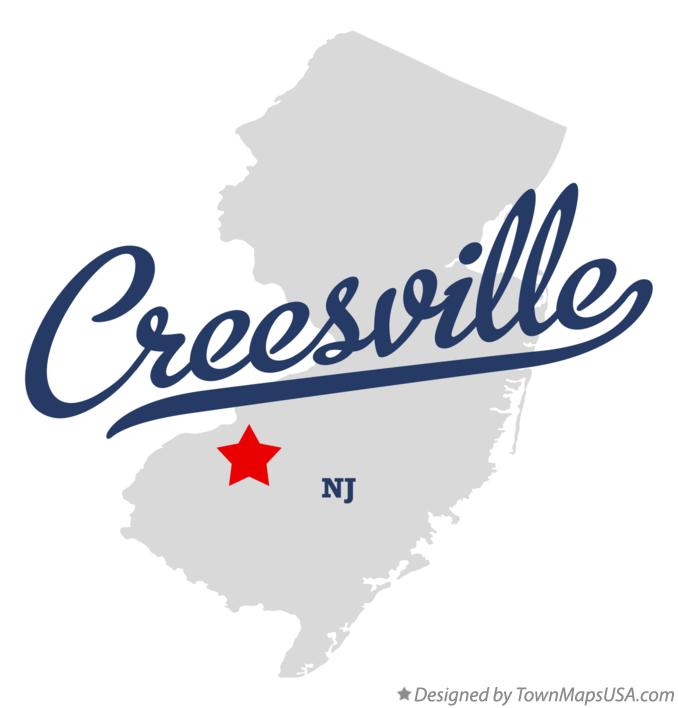 Map of Creesville New Jersey NJ