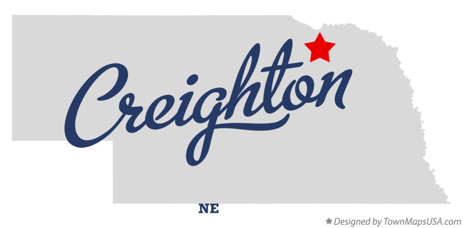Map of Creighton Nebraska NE