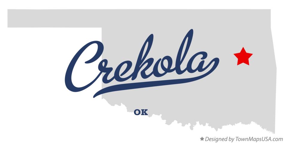 Map of Crekola Oklahoma OK