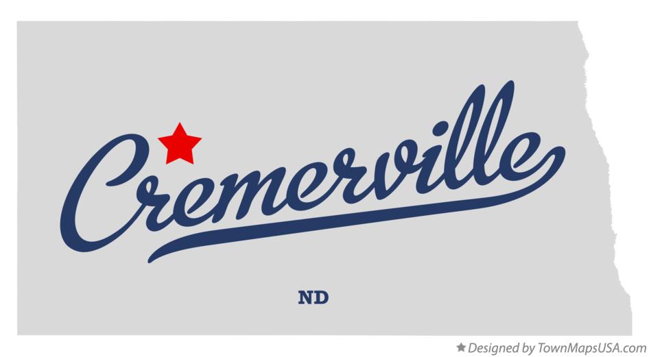 Map of Cremerville North Dakota ND
