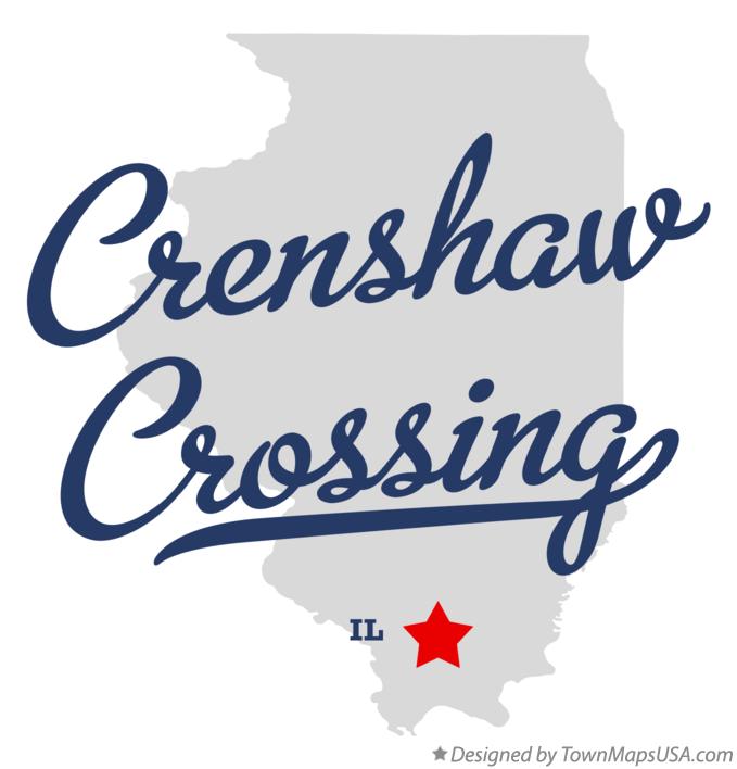 Map of Crenshaw Crossing Illinois IL
