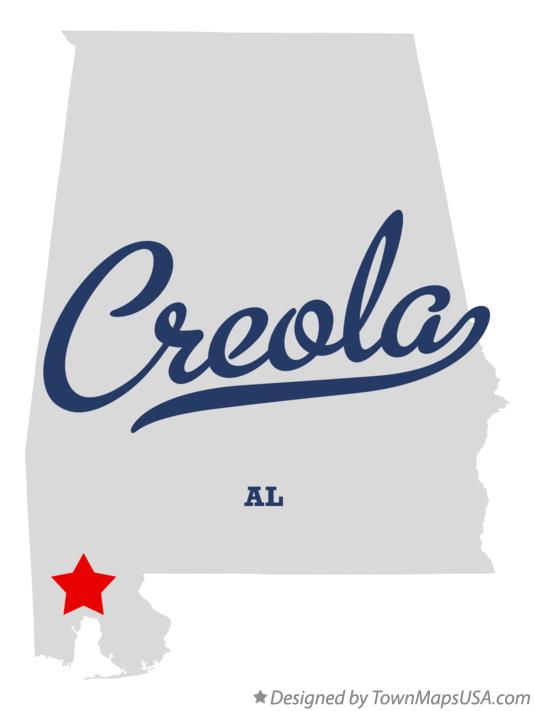 Map of Creola Alabama AL