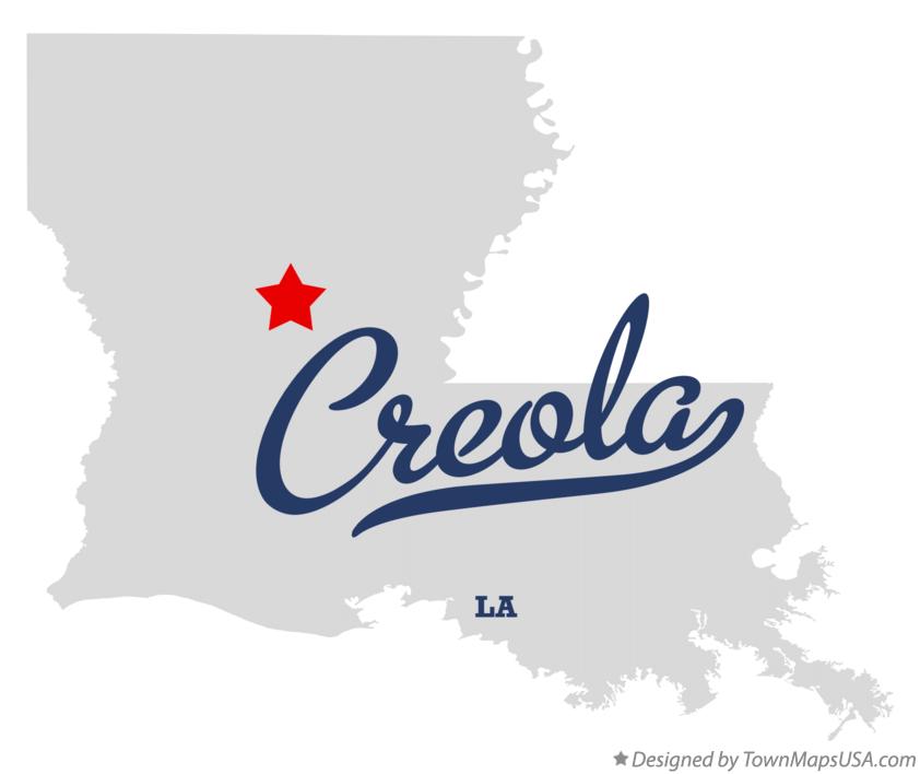 Map of Creola Louisiana LA