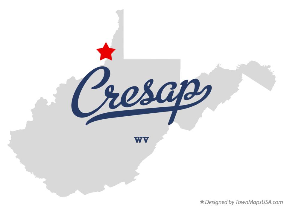 Map of Cresap West Virginia WV