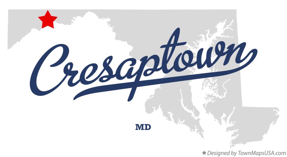 Map of Cresaptown Maryland MD