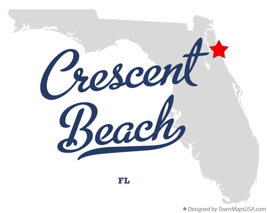 Map of Crescent Beach Florida FL