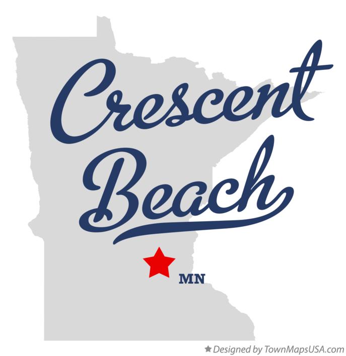 Map of Crescent Beach Minnesota MN