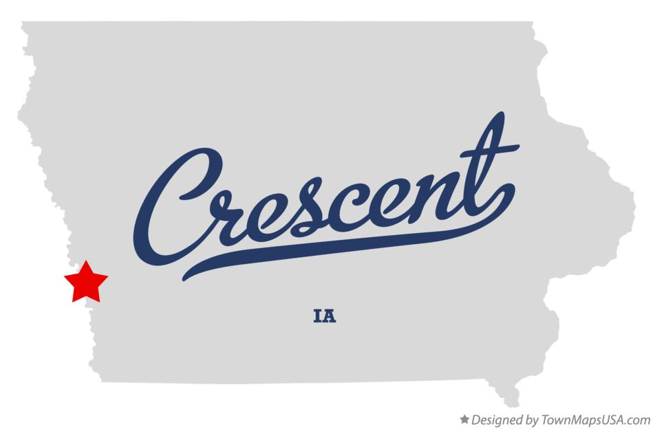 Map of Crescent Iowa IA