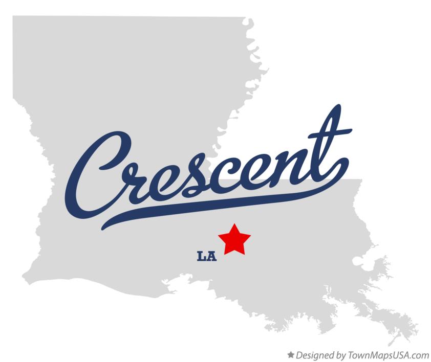Map of Crescent Louisiana LA