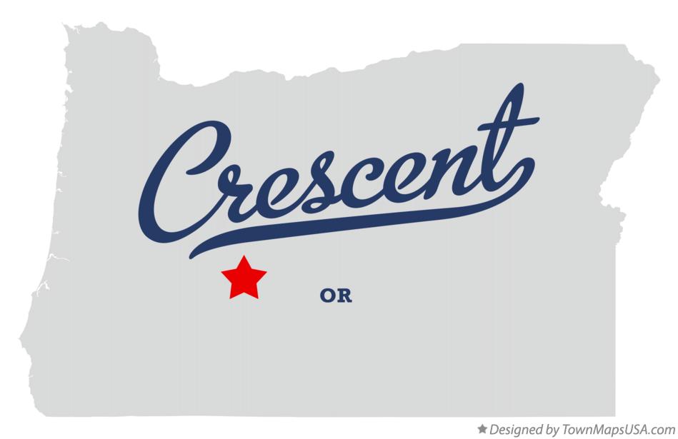 Map of Crescent Oregon OR