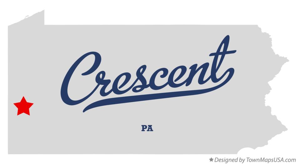 Map of Crescent Pennsylvania PA