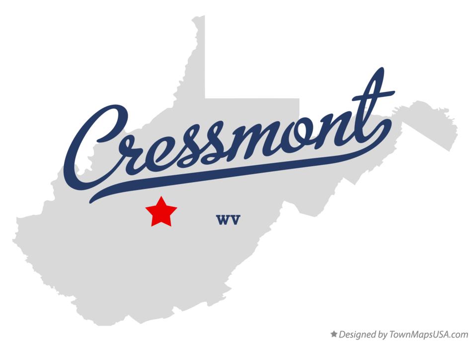 Map of Cressmont West Virginia WV