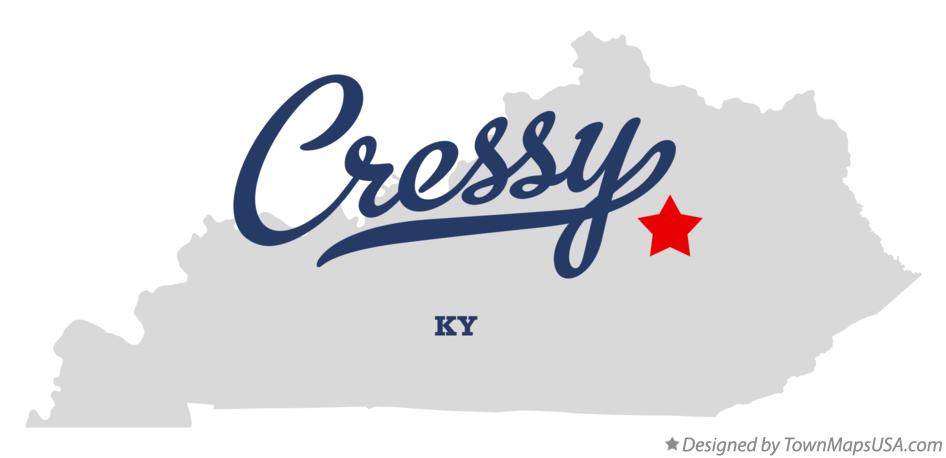 Map of Cressy Kentucky KY