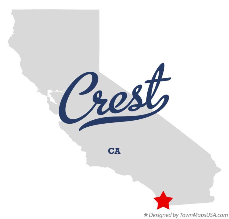 Map of Crest California CA