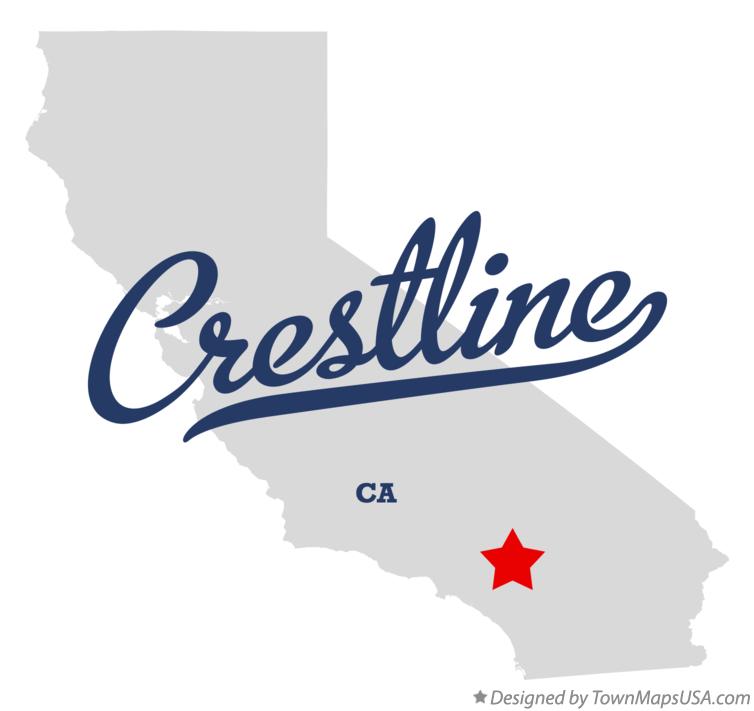 Map of Crestline California CA