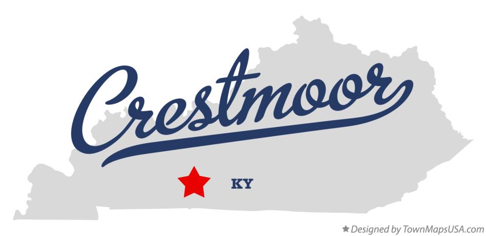 Map of Crestmoor Kentucky KY
