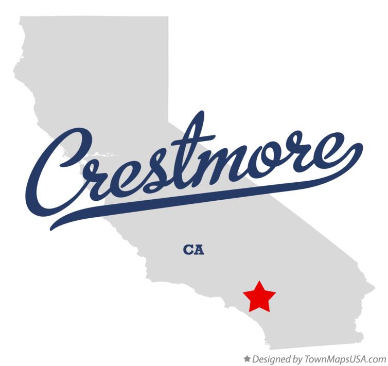 Map of Crestmore California CA