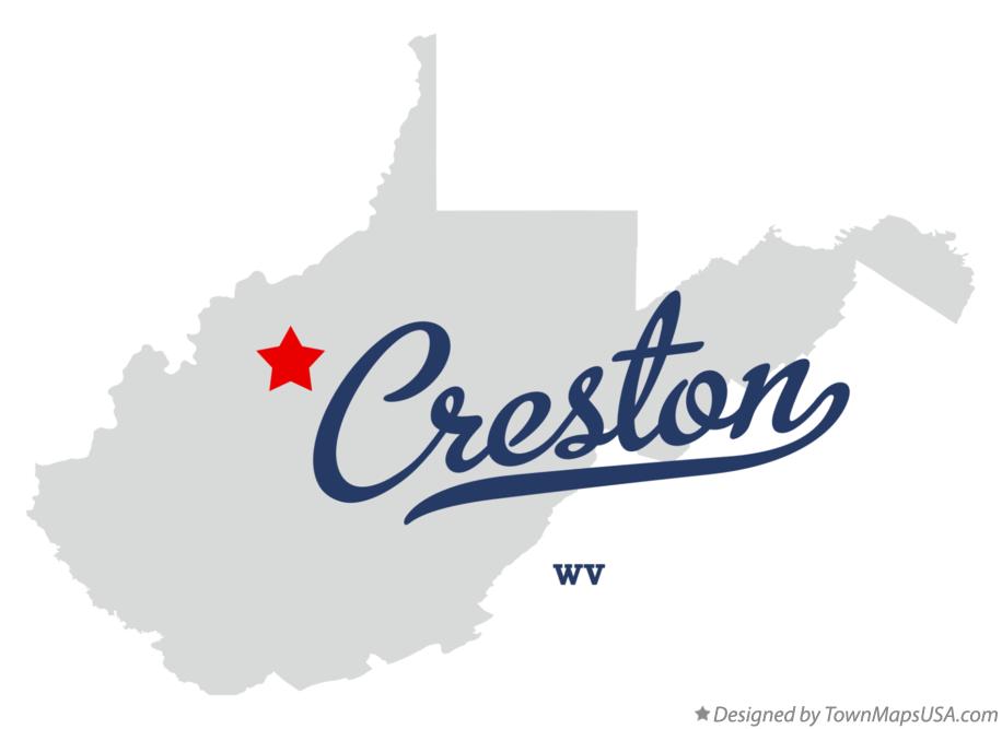 Map of Creston West Virginia WV