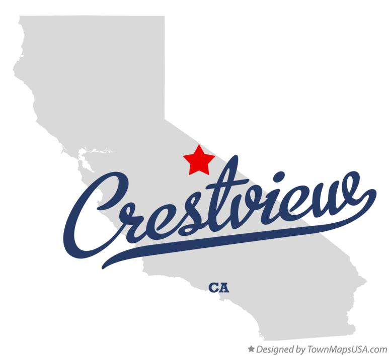 Map of Crestview California CA