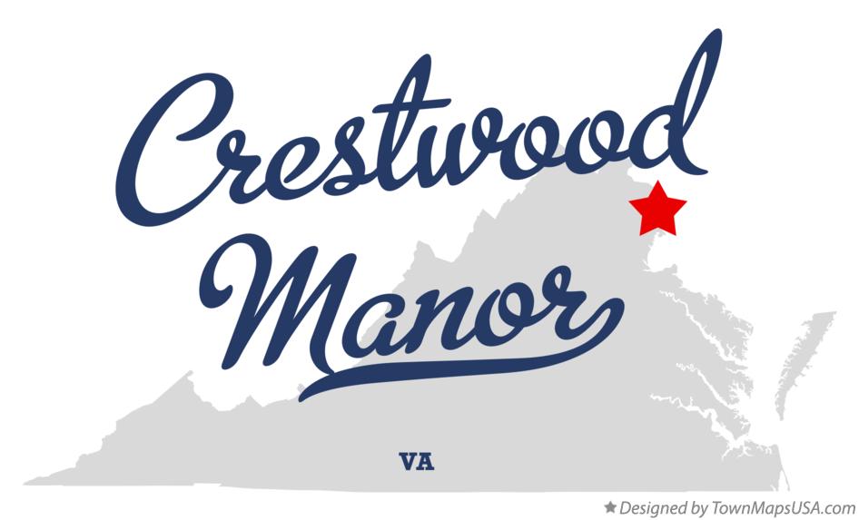 Map of Crestwood Manor Virginia VA