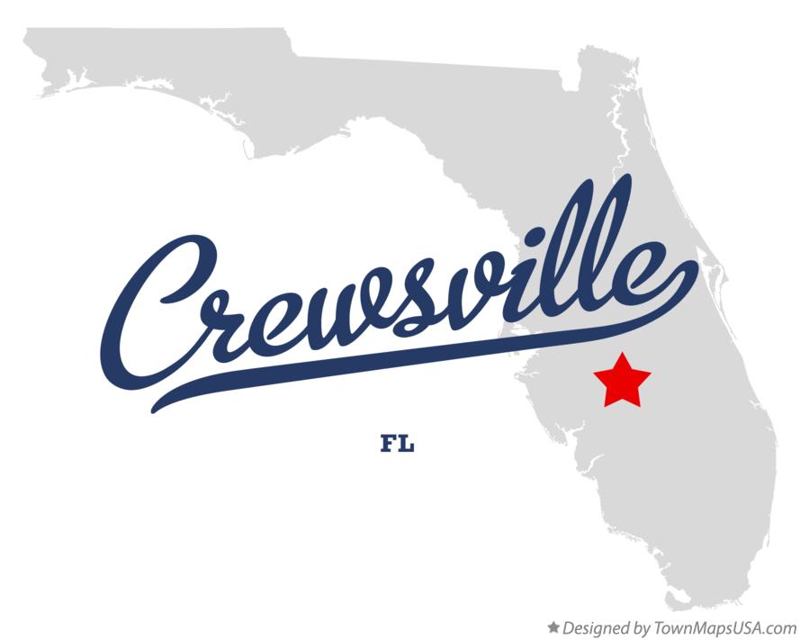 Map of Crewsville Florida FL