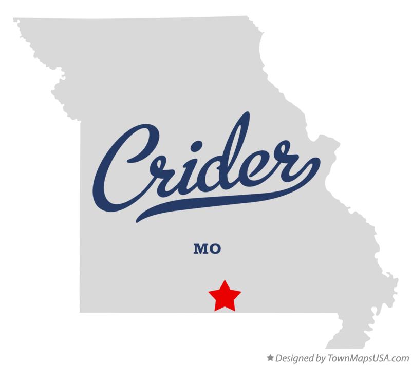 Map of Crider Missouri MO