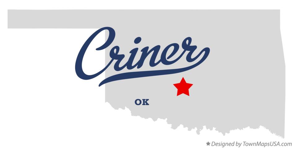 Map of Criner Oklahoma OK