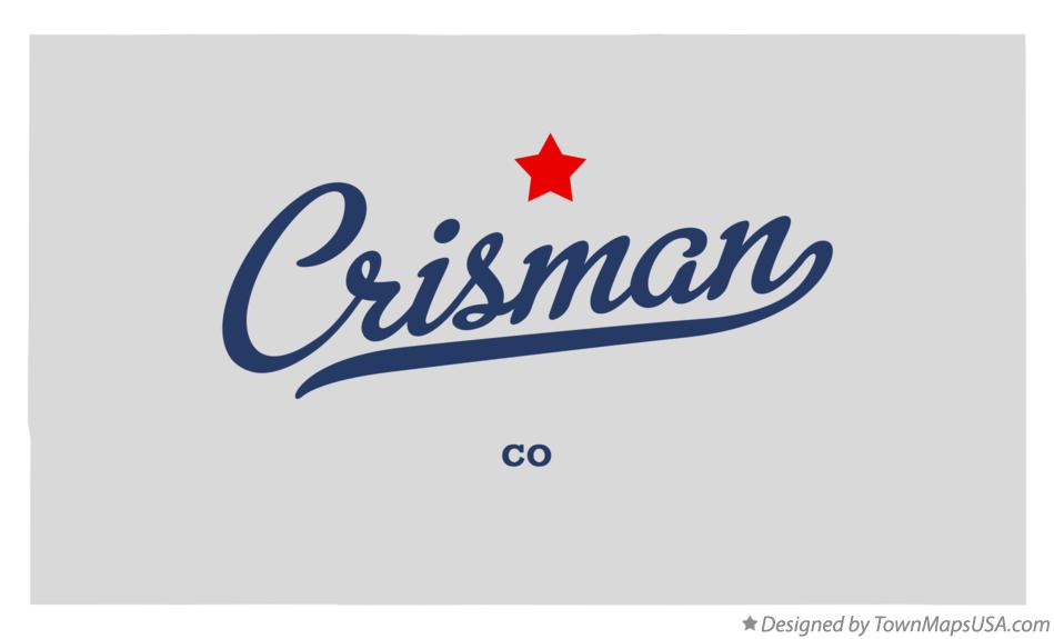 Map of Crisman Colorado CO