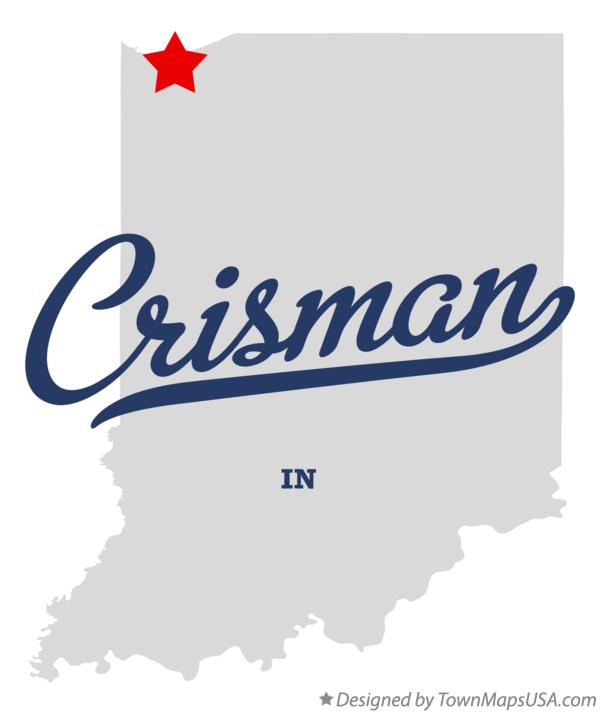 Map of Crisman Indiana IN