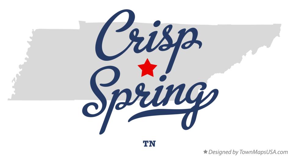 Map of Crisp Spring Tennessee TN