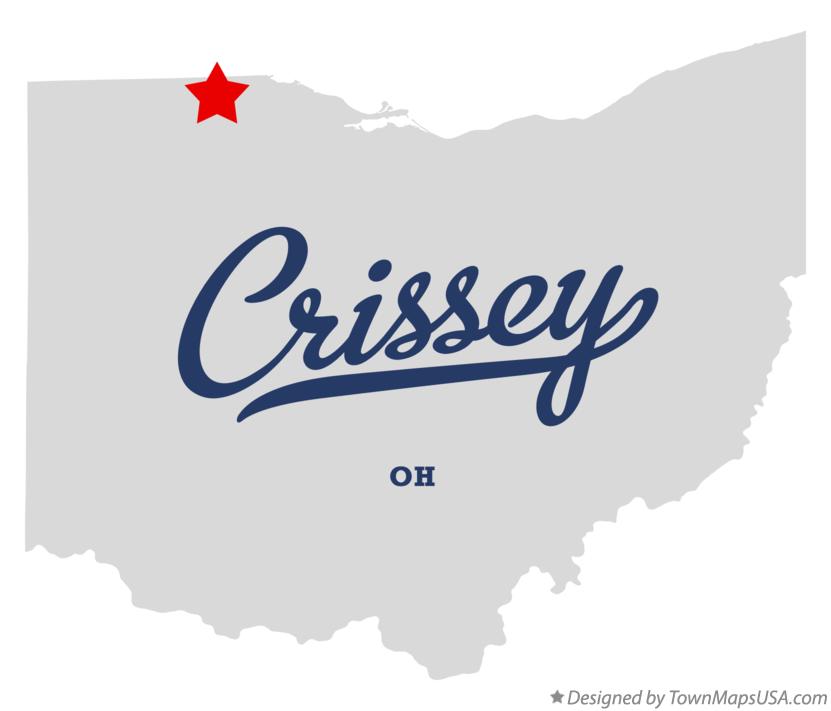 Map of Crissey Ohio OH