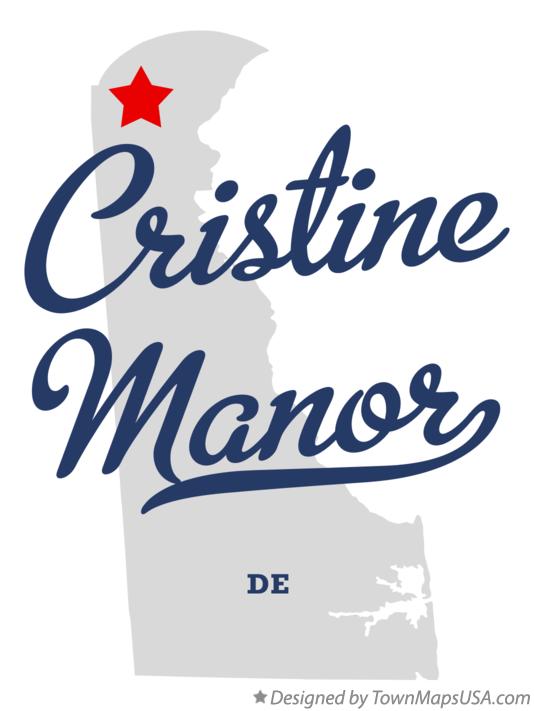 Map of Cristine Manor Delaware DE