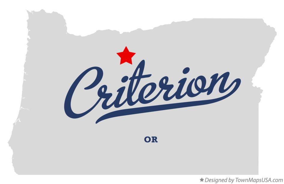 Map of Criterion Oregon OR