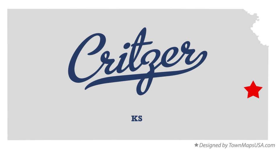 Map of Critzer Kansas KS