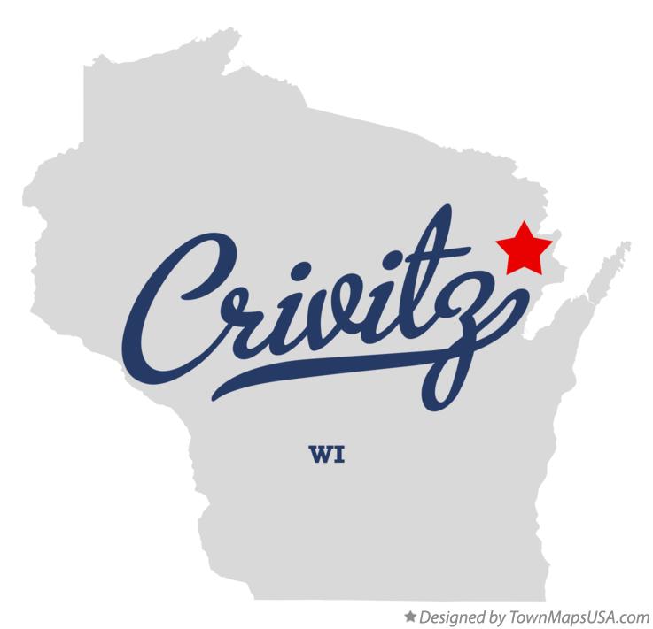 Map of Crivitz Wisconsin WI