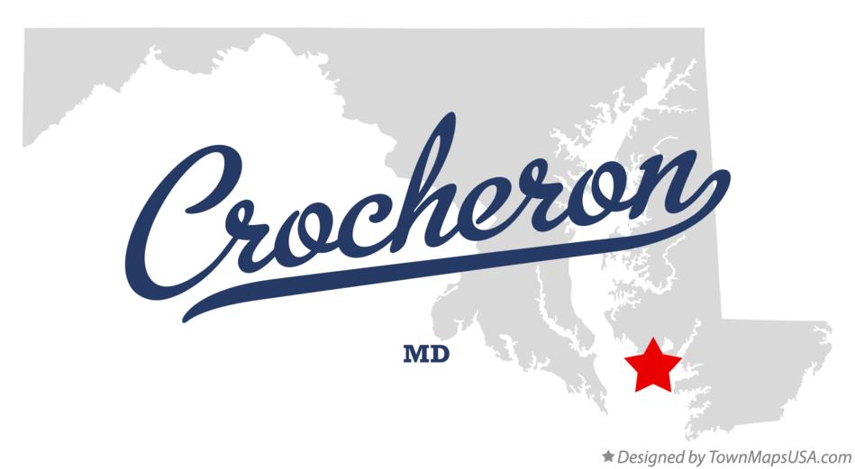 Map of Crocheron Maryland MD