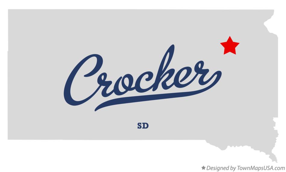 Map of Crocker South Dakota SD