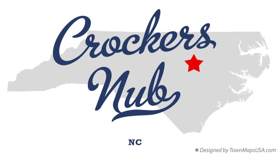 Map of Crockers Nub North Carolina NC