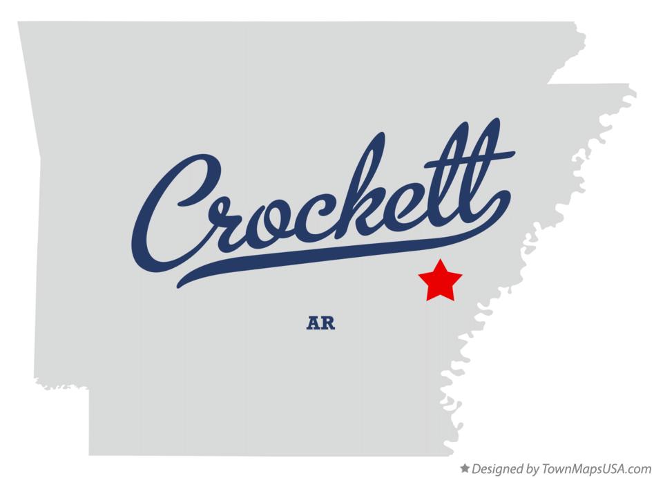 Map of Crockett Arkansas AR
