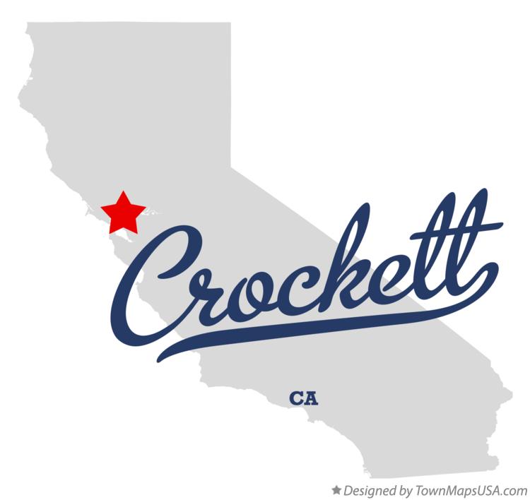 Map of Crockett California CA