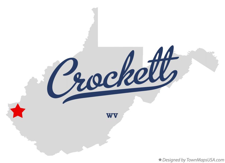 Map of Crockett West Virginia WV