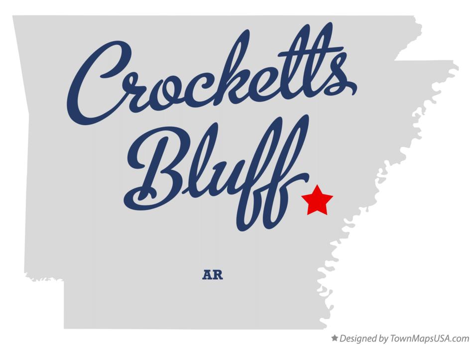 Map of Crocketts Bluff Arkansas AR