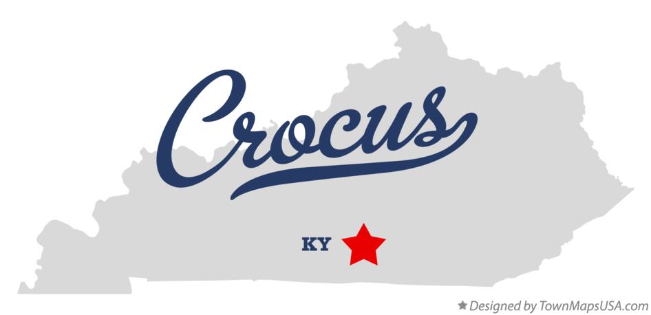 Map of Crocus Kentucky KY